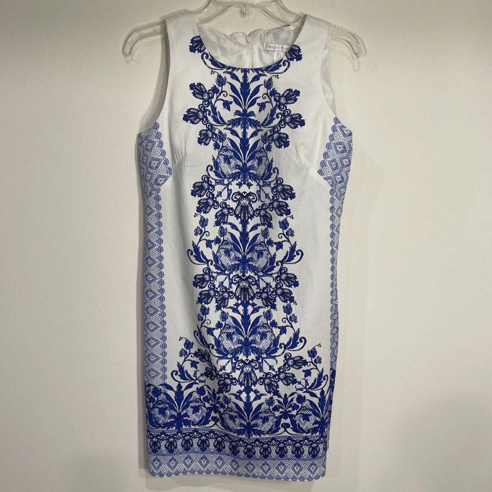 New London Style Sleeveless Sheath Dress - Picture 9 of 11